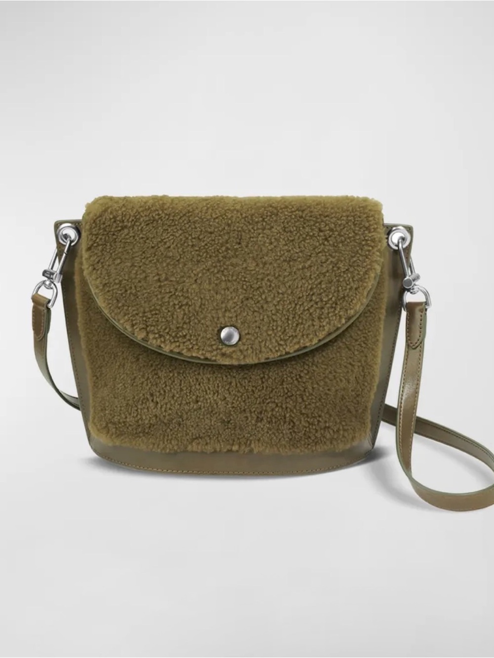 Shinola Birdy Shearling Bucket Crossbody Bag (worn Once) -sold Out